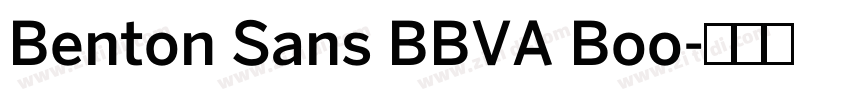 Benton Sans BBVA Boo字体转换